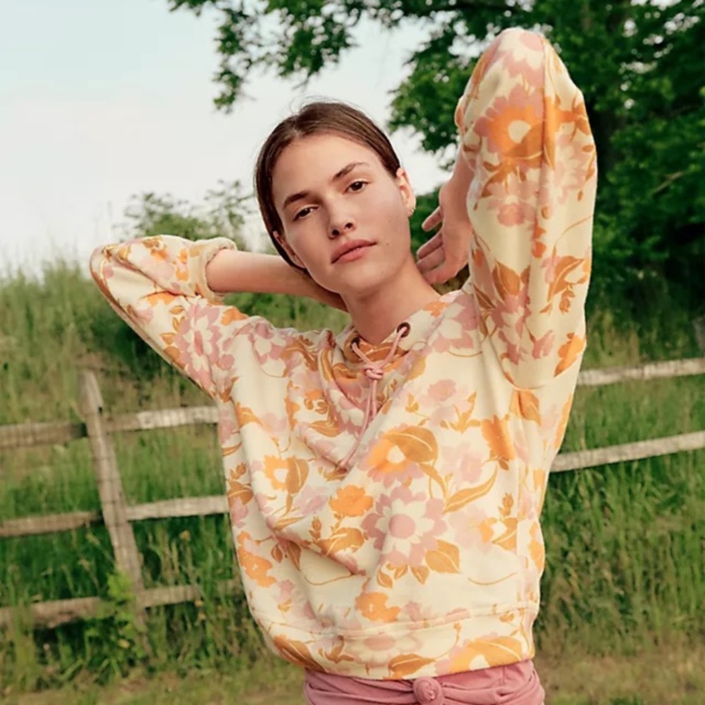 Anthropologie Paige Oakley Hoodie in Retro Floral